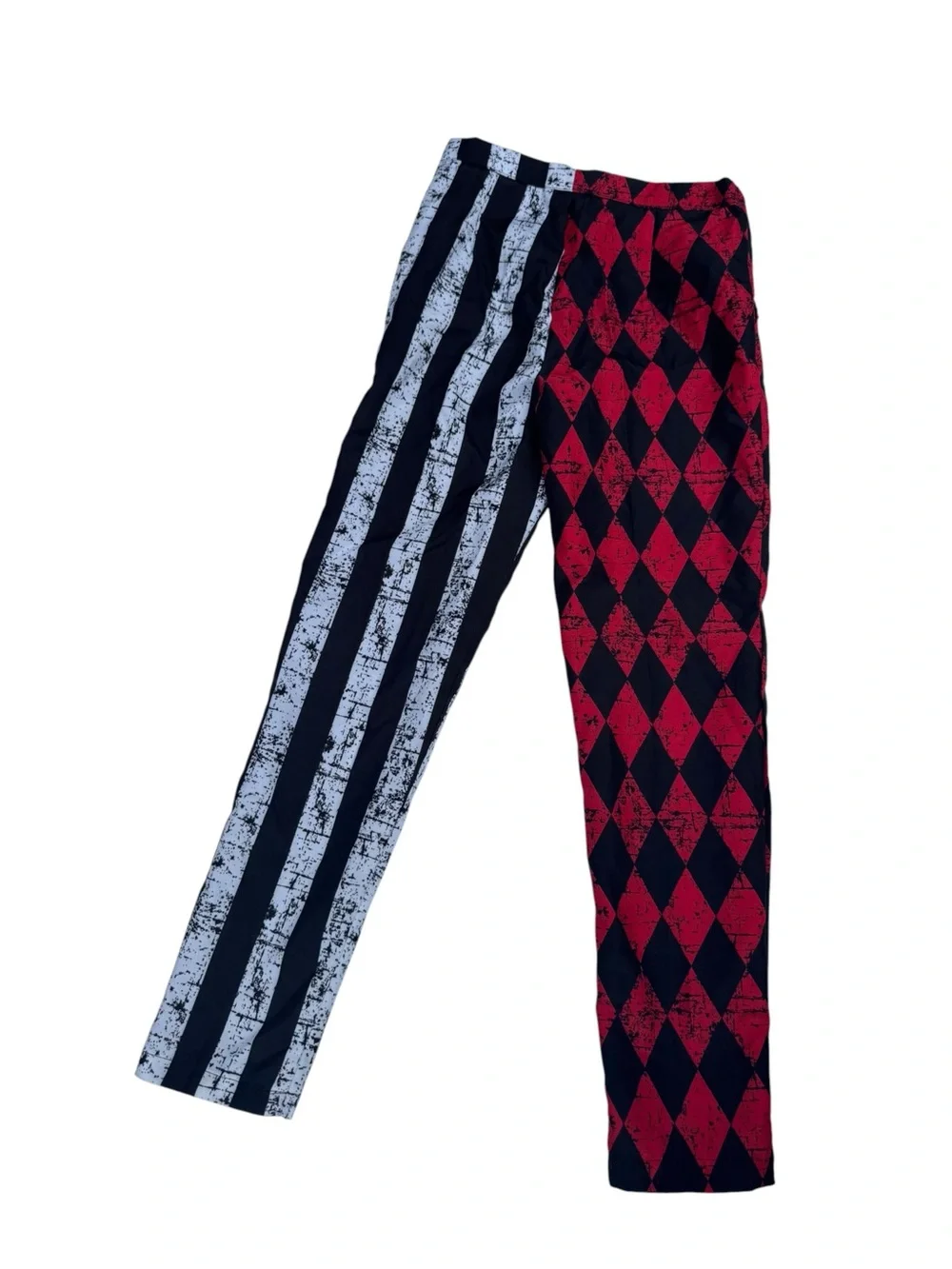 Kids Two-Piece Red & Black Crazy Clown  Patterned Suit Set with Matching Tie